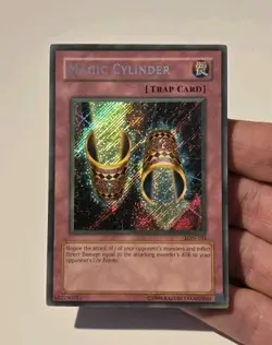 Yugioh Magic Cylinder LON-104 Labyrinth of Nightmare Secret Rare Faded LP - Image 4