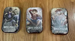 One Piece Card Tin Pack Set Vol.2 - 3 Tins - Factory, Sealed- In Hand ￼ - Image 1