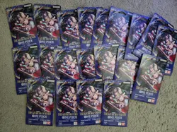 One Piece TCG The Azure Sea’s Seven OP-14 Sleeved Booster Pack Lot Of 20 Sealed - Image 1
