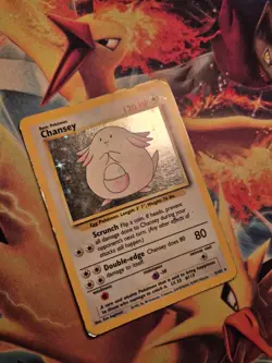 Chansey Holo Rare Pokemon Card, Base Set, 3/102 - Image 3