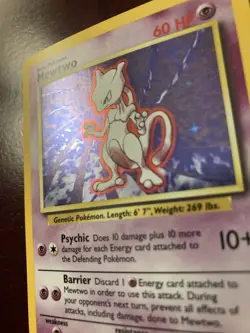 Mewtwo 10/102 Base Set Unlimited Holo Rare 1999 Pokemon TCG Card NM/LP - Image 2