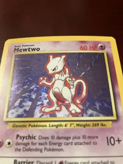 Mewtwo 10/102 Base Set Unlimited Holo Rare 1999 Pokemon TCG Card NM/LP - Image 4