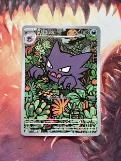 Haunter #027 Pokemon Illustration Rare HOLO Black Star Promo Card NM - MINT 👻 - Image 2