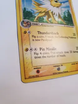 Pokemon TCG Jolteon 3/17 Rare Holo Pop Series 3 Promo Card Played Condition - Image 3