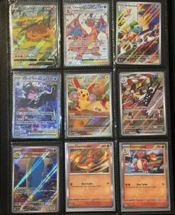 Pokemon TCG Card Lot Charizard Bulbasaur Plusle Walking Wake 9 Cards Holo Full . - Image 1
