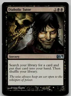 Diabolic Tutor U Magic 2012 (M12) 92 NM - Image 1