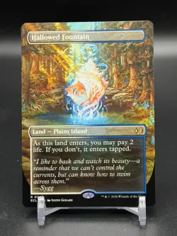 MTG Lorwyn Eclipsed ~ Hallowed Fountain (Borderless) Rare Regular 347 - Image 1