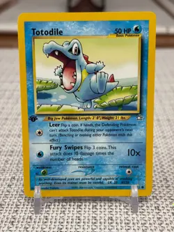 2000 Pokemon #81/111 Totodile (Neo Genesis) 1st Edition NM - Image 1