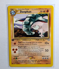 Donphan 21/111 1st Edition Neo Genesis Vintage WOTC Pokemon TCG LP - Image 1
