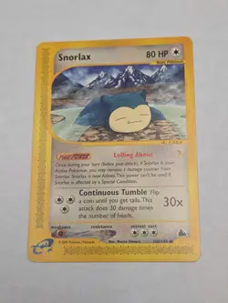 Pokemon TCG Snorlax Skyridge 100/144 Regular NM - Image 1