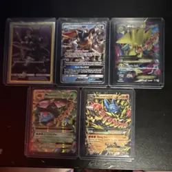 Pokemon TCG EX GX Greninja Venusaur Lucario Zeraora Mixed Lot 5 Cards - Image 1