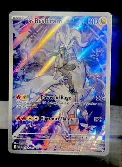 2025 POKEMON JTG EN-JOURNEY TOGETHER #167 N'S RESHIRAM -L👀K-CLEAN-JOURNEY TOG - Image 1