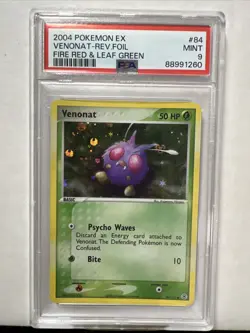Pokemon Venonat 84/112 PSA 9 Fire Red and Leaf Green Holo - Image 1