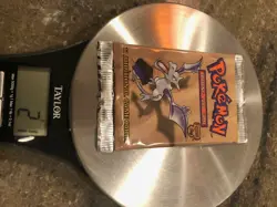 Pokemon Red Logo Fossil Booster Pack Art Set 1999-2000 Made in Australia 21g - Image 1