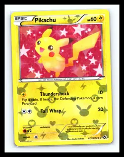 💥 Pikachu RC7/RC25 Legendary Treasures: Radiant Collection Holo Pokemon 2013 - Image 1