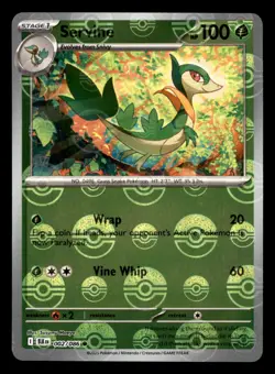 Servine 002/086 BLK Black Bolt Pokemon Poke Ball Reverse Holo Lightly Played - Image 1