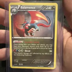 Pokemon TCG Salamence Holo Rare Card 8/20 Dragon Vault Galaxy Swirl - Image 1