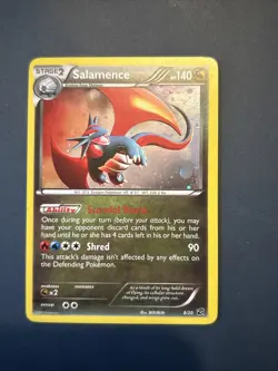 Pokemon TCG Salamence Holo Rare Card 8/20 Dragon Vault - Image 1