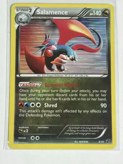 LP Salamence 8/20 Dragon Vault Pokemon TCG 2012 LP Holo Rare - Image 1