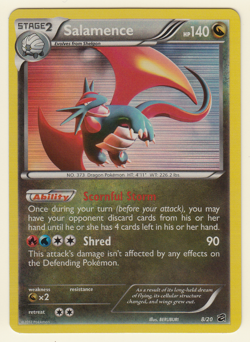 Salamence Holo Pokemon Card - Dragon Vault 8/20 NM - Image 1