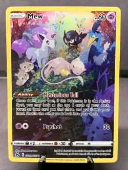 Pokemon TCG Mew GG10/GG70 Crown Zenith: Galarian Gallery Full Art Holo Rare NM/M - Image 1
