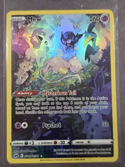 Pokemon Mew TCG Ultra Rare Holo Card Crown Zenith: Galarian Gallery #GG10/GG70 - Image 1