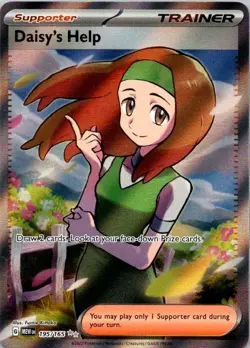 Daisy's Help Full Art NM 195/165 Scarlet & Violet 151 Pokemon Card NM (SKU 1-4) - Image 1