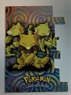 2000 Topps Pokemon TV Animation Series 2 #63 Abra (A) Die Cut Card EV7 of 12 - Image 1