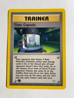1st Edition Time Capsule 90/111 Neo Genesis Set Rare Vintage Pokemon Card - NM - Image 1
