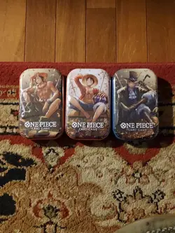 ONE PIECE CARD GAME - TIN PACK SET VOL. 2 (TS-02, OP13) x 3 READY TO SHIP - Image 1