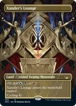 MTG English Xander's Lounge (Borderless) NM Foil Streets of New Capenna - Image 1