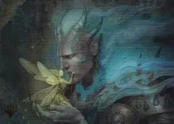 MTG Lorwyn Eclipsed Art Series - Run Away Together - 9/54 - Gold Stamped - Image 3