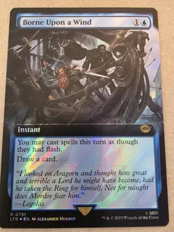 Borne Upon a Wind -(Extended Art) (Surge Foil) Lord Of The Rings - Mtg - Image 1