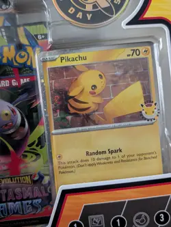 Pokemon TCG: Pokemon Day 2026 Collection Box Pikachu Promo w/ 🌀SWIRL🌀!!! - Image 2
