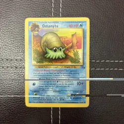 Pokemon TCG - Omanyte - 52/62 - Fossil - LP Unlimited Common (1999) - Image 1