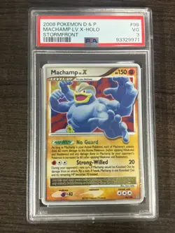 2008 Pokemon D & P Machamp LV.X-Holo Stormfront - PSA 3 VG - Image 1