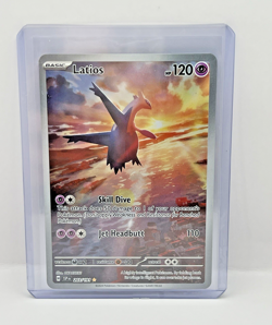 Pokemon Latios Sv08: Surging Sparks 203/191 Illustration Rare Holo Card - Image 3