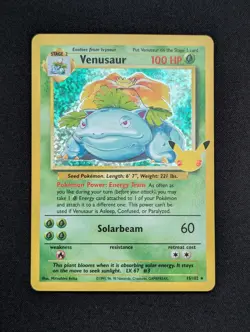 Venusaur 15/102 Celebrations: Classic Collection Holo Pokemon TCG - Image 1