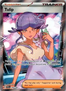 Pokemon TCG Tulip - Ultra Rare SV04: Paradox Rift 244/182 NM (SKU 1-4) - Image 1
