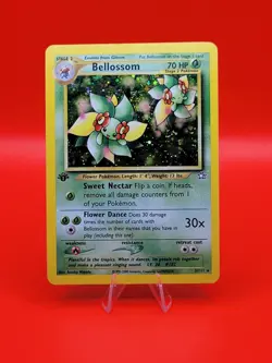 Pokemon 1st Edition Neo Genesis Holo Rare Bellossom W/Swirl 3/111 🍃 - Image 1