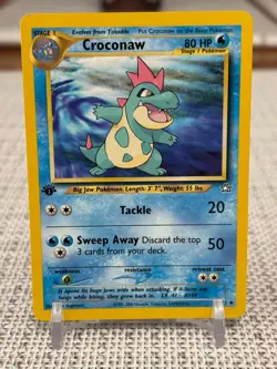 2000 Pokemon #32/111 Croconaw (Neo Genesis) 1st Edition NM - Image 1