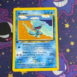 Pokemon 1st Edition Neo Genesis WOOPER 82/111 Common 2000 LP - Image 1