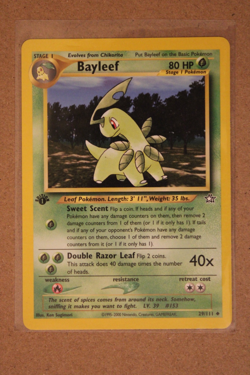 Pokemon TCG Bayleef 29/111 Neo Genesis Regular Vintage First Addition - Image 1