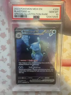 2023 Pokemon SV 151 Blastoise ex #200/165 PSA 10 GEM MINT - Image 1