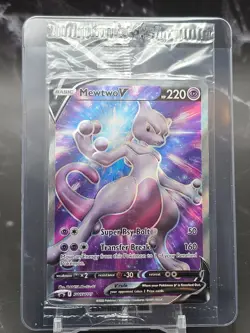 Mewtwo V SWSH229 Black Star Promo - Pokemon GO ETB - Factory Sealed - Image 1