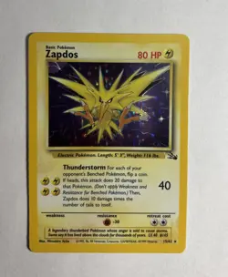 🔥1999 Fossil Holo Lot Zapdos 15/62 + Raichu 14/62 WOTC Pokemon Card TCG NM Mint - Image 5