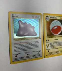 1999 WOTC Pokemon Card Holo Lot - Fossil Ditto 3/62 + Jungle Electrode 2/64 Mint - Image 3