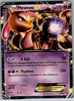 Mewtwo EX - BW45 Black and White Promos - Pokemon Card - NM - Image 1