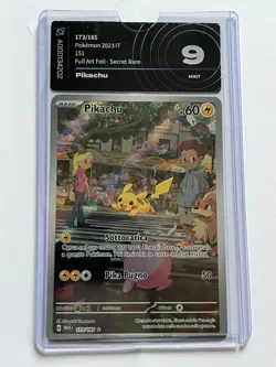 Pikachu 151 - 173/165 ITA AiGrading 9 Pokemon 151 Pokemon Card Full Art Gem Mint - Image 1