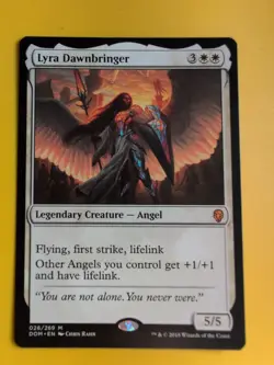Lyra Dawnbringer. DOM Mythic Angel. Magic the Gathering Card. - Image 2